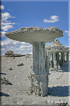 Einzelne Sand Tufa